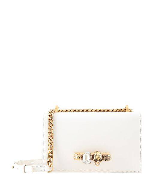 Small Leather Knuckle Embellished Shoulder Bag展示图