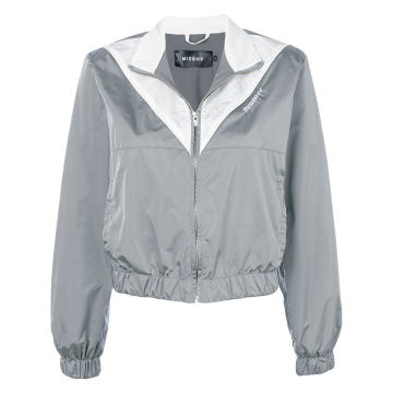 two-tone zipped jacket