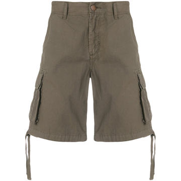 drawstring detail cargo shorts