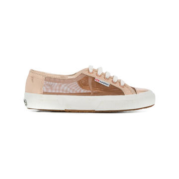 sheer panel sneakers