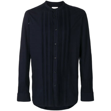 pleated button shirt