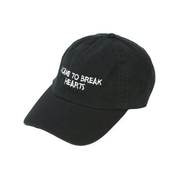 embroidered slogan baseball cap