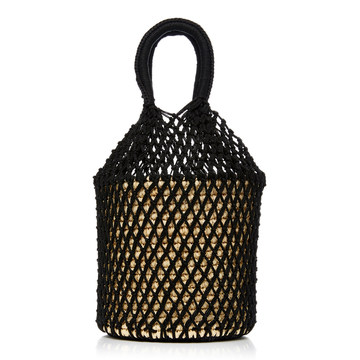 Netted Straw Tote