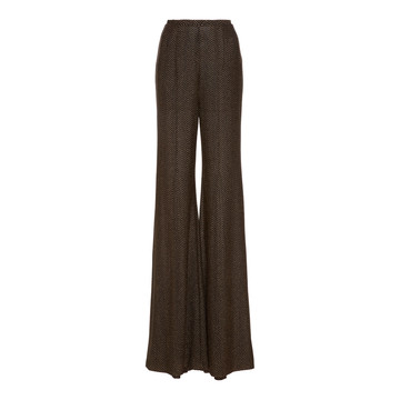 Dario Metallic Stretch-Knit Wide-Leg Pants