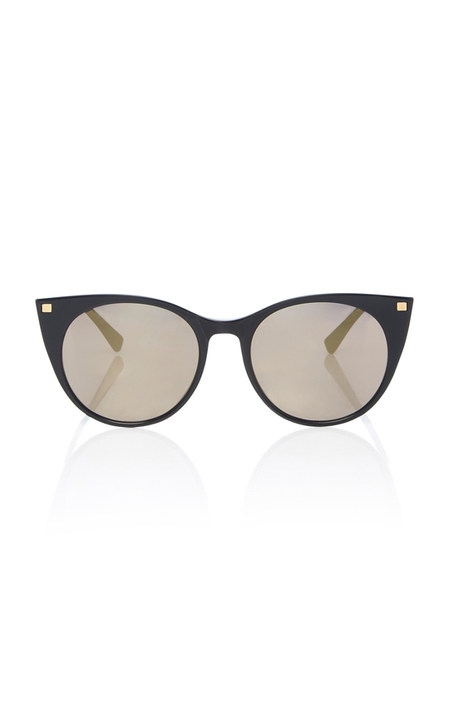 Desna Gold-Tone and Acetate Round-Frame Sunglasses展示图