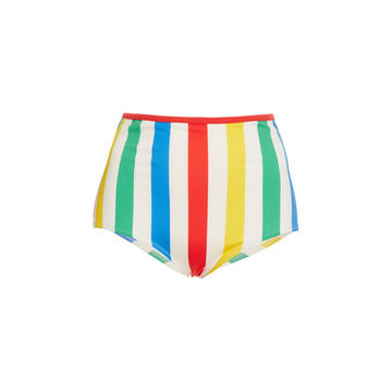 Brigitte Striped High Waist Bikini Bottom