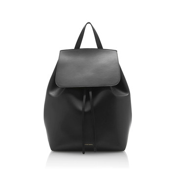 Black Leather Backpack