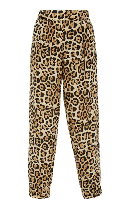 Leopard-Print Silk Pull On Pant展示图