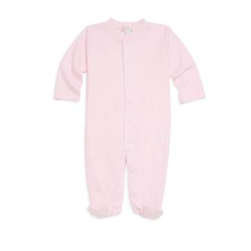 Baby Girl's Long-Sleeve Cotton Footie