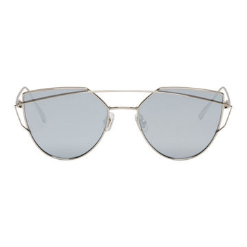 Silver & Blue Love Punch Sunglasses