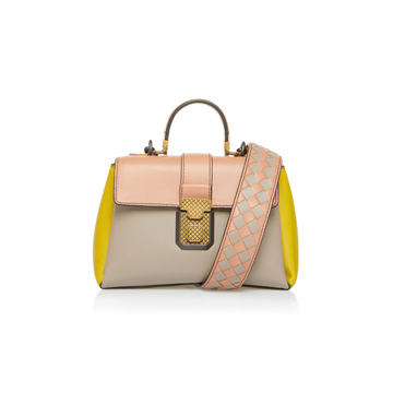 Multicolor Piazza Leather Top Handle Bag