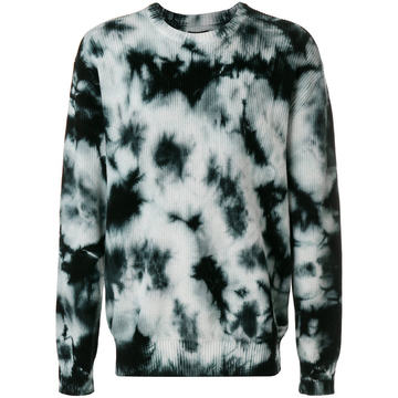 tie-dye ribbed jumper