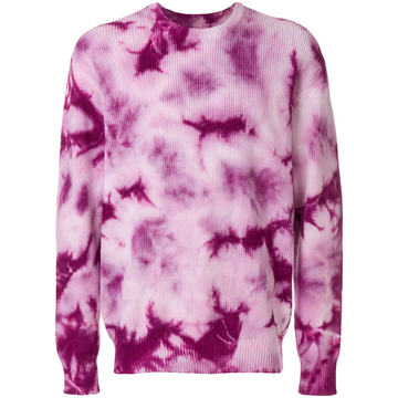 tie-dye ribbed jumper