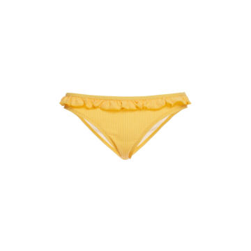 Milly Ruffle Trim Triangle Bikini Bottom