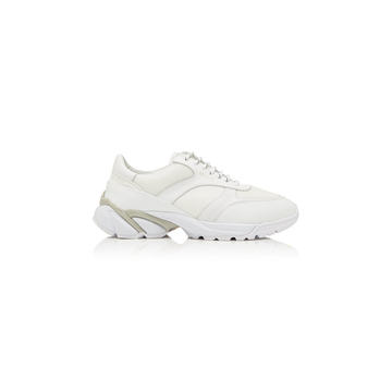 Tech Runner Core Leather-Trimmed Mesh Sneakers