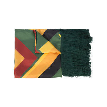 tassel trim scarf