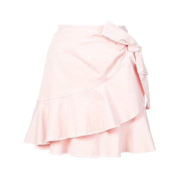 ruffled a-line skirt