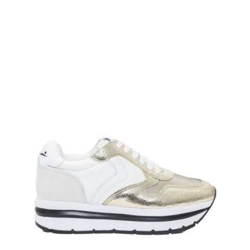 Voile Blanche - Leather And Fabric Sneakers "may"