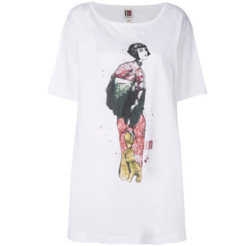 girl print T-shirt