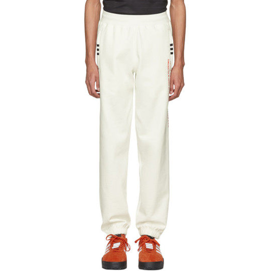 White Graphic Jogger Sweatpants展示图