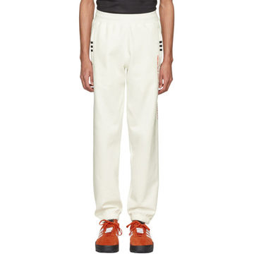 White Graphic Jogger Sweatpants