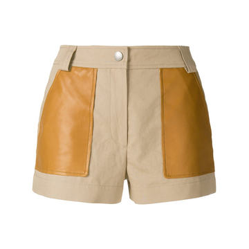 contrast pocket shorts