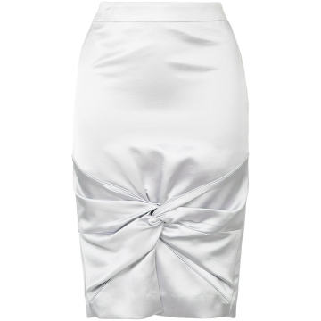 twisted knot pencil skirt