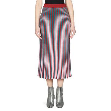 Striped Midi Skirt