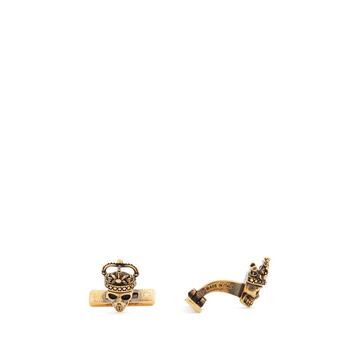 King and Queen skull cufflinks