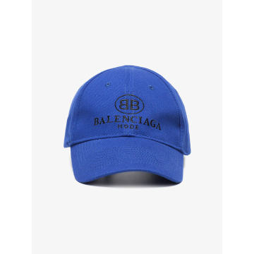 Blue logo embroidered cap