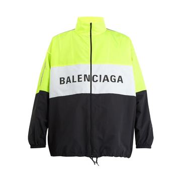 Logo-print technical jacket