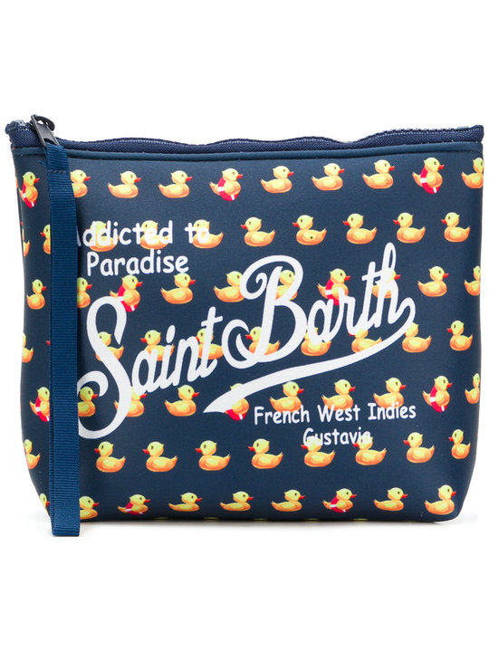 duck print logo wash bag展示图