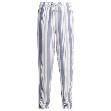 Kelly striped wide-leg trousers