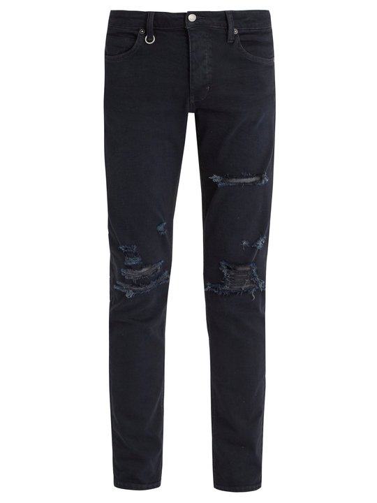 Iggy ripped-knee slim-leg denim jeans展示图