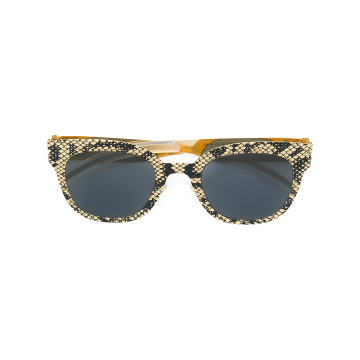 square frame printed sunglasses