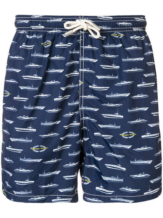 print drawstring swim shorts展示图