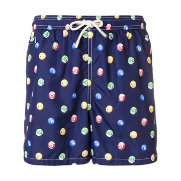 print drawstring swim shorts