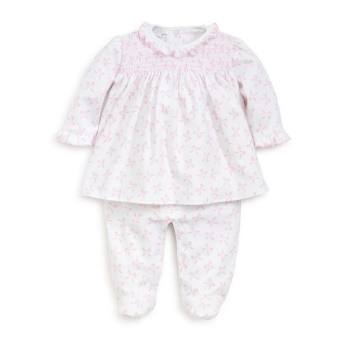 Baby's Bunches of Bows Print Swing Top Cotton Footie