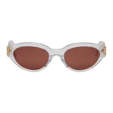 Transparent & Burgundy CR39 Drew Sunglasses