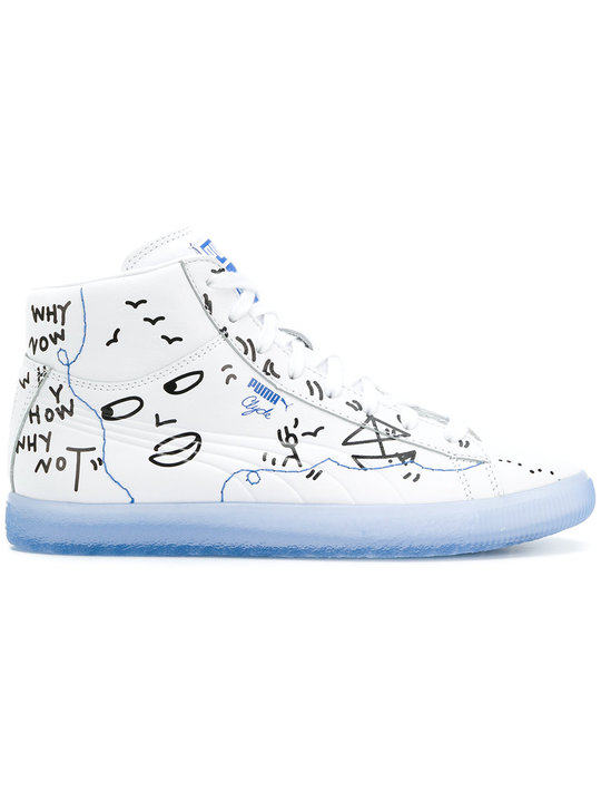 Puma X Shantell Martin Clyde牛皮高帮板鞋展示图