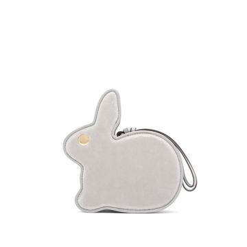 Bunny velvet clutch