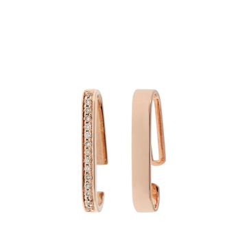 Diamond & rose-gold ear cuffs