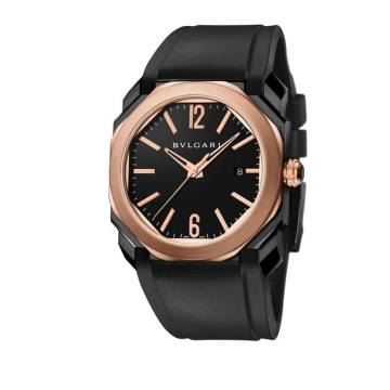Carbon Rose Gold Octo Solotempo Watch (41mm)