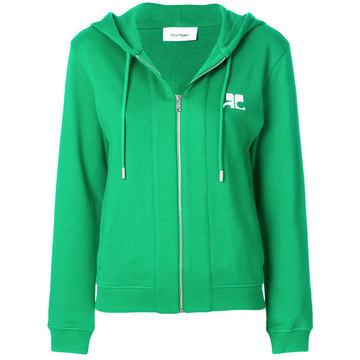 zip front hoodie