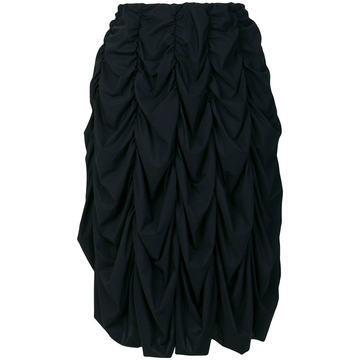 ruched track skirt