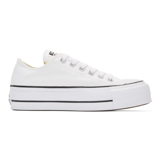 White & Black Chuck Taylor All Star Lift Sneakers展示图