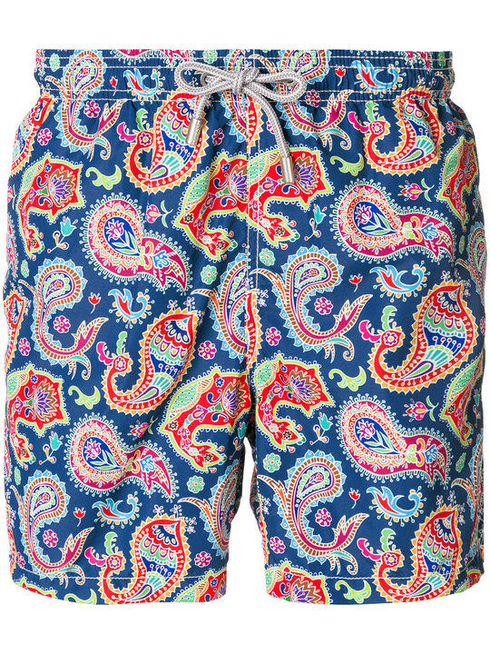 paisley print swim shorts展示图