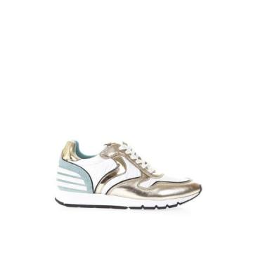 Voile Blanche Julia Power In Fabric And Leather Sneakers