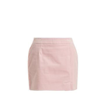 Alexa velvet mini skirt