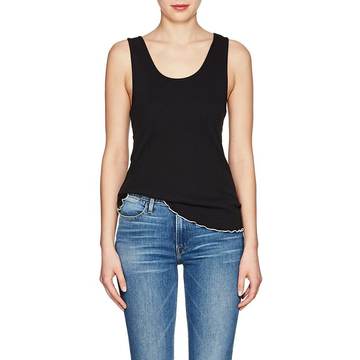 Lettuce-Edge Cotton Tank